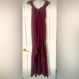 Speechless Wine Burgundy Prom Dress Gown